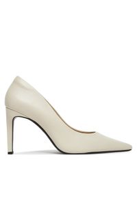 Calvin Klein Szpilki Pump 90 Pointy Hw Bar Lth HW0HW02527 Beżowy. Kolor: beżowy. Materiał: skóra. Obcas: na szpilce #1