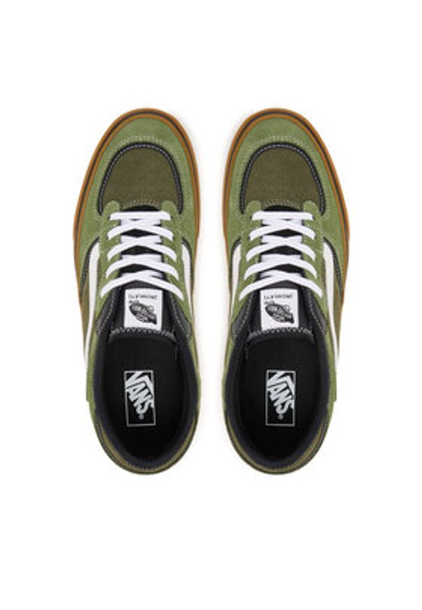 Vans Sneakersy Rowley Classic VN000SF4EMB1 Zielony. Kolor: zielony. Materiał: zamsz, skóra. Model: Vans Classic