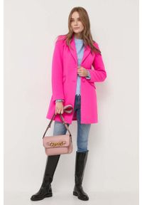 Silvian Heach sweter damski kolor niebieski ciepły. Kolor: niebieski. Materiał: dzianina. Długość rękawa: raglanowy rękaw #4