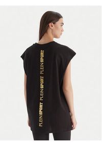 Plein Sport Tank top PAEC MTK8319 STE001N Czarny Regular Fit. Kolor: czarny. Materiał: bawełna. Styl: sportowy