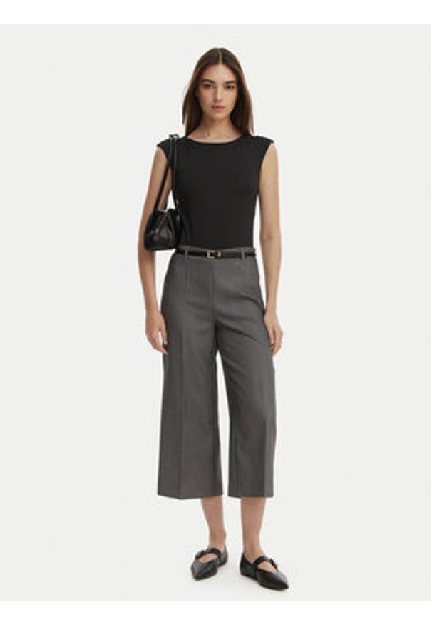 Vero Moda Kuloty Elma 10339926 Szary Wide Leg. Kolor: szary. Materiał: syntetyk
