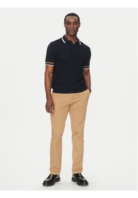 Karl Lagerfeld - KARL LAGERFELD Polo 655017 552307 Granatowy Slim Fit. Typ kołnierza: polo. Kolor: niebieski. Materiał: bawełna #3