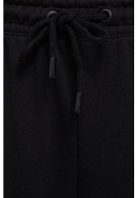 only - Only Spodnie damskie kolor czarny gładkie. Stan: podwyższony. Kolor: czarny. Materiał: bawełna, dzianina. Wzór: gładki #2
