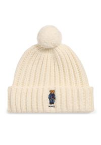 Polo Ralph Lauren Czapka 455931876001 Beżowy. Kolor: beżowy. Materiał: wełna, materiał