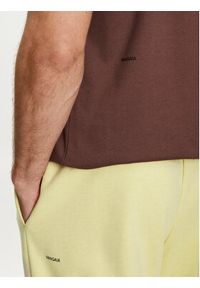 Pangaia T-Shirt 365 With C-Fiber Brązowy Regular Fit. Kolor: brązowy. Materiał: bawełna