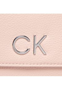 Calvin Klein Torebka Re-Lock Dbl Crossbody Bag Pbl K60K609140 Różowy. Kolor: różowy. Materiał: skórzane #5
