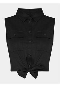 Brave Soul Koszula LWT-548ELIZABETH Czarny Straight Fit. Kolor: czarny. Materiał: bawełna #4