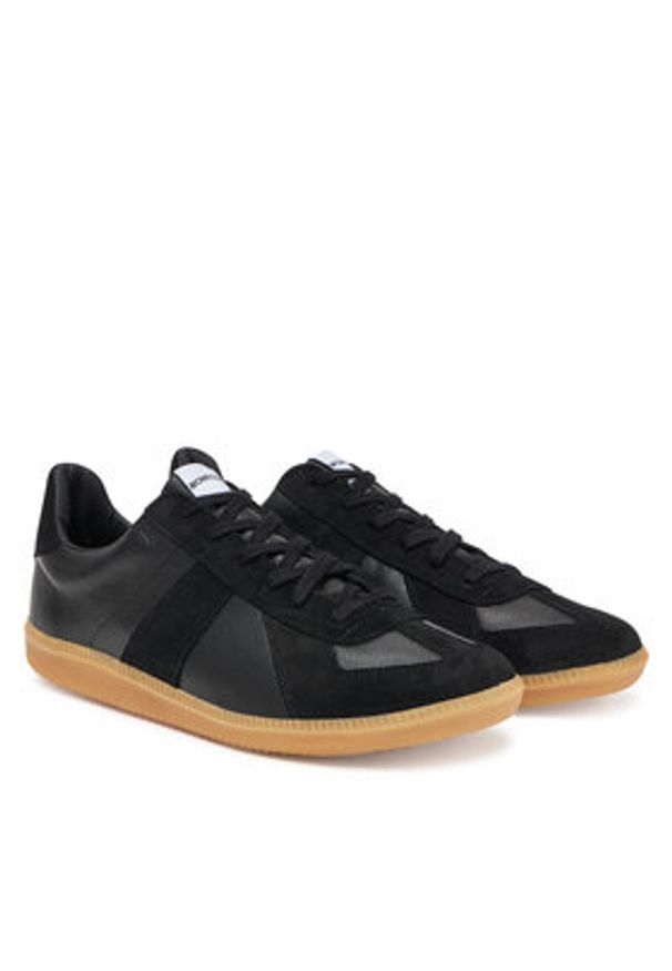 Novesta Sneakersy German Army Trainer 60Y13Y003 Czarny. Kolor: czarny. Materiał: zamsz, skóra