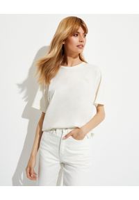 NANUSHKA - Biała koszulka Reece. Kolor: biały. Materiał: jeans, bawełna #1