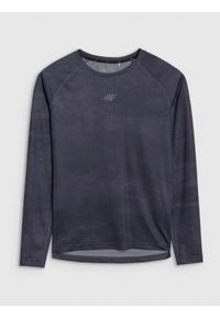 4f - Longsleeve rowerowy szybkoschnący damski - czarny. Kolor: czarny. Długość rękawa: długi rękaw