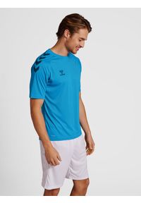 Koszulka sportowa męska Hummel Core XK Poly T-Shirt S/S. Kolor: niebieski