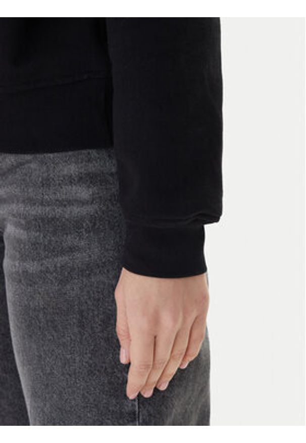 Calvin Klein Jeans Bluza Foil Monologo LV047E825G Czarny Regular Fit. Kolor: czarny. Materiał: bawełna