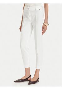 Maryley Spodnie materiałowe 26EB52Z/43VA Kremowy Regular Fit. Kolor: kremowy. Materiał: syntetyk #1