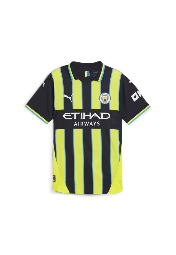 Puma - Męska koszulka wyjazdowa Manchester City 24/25 PUMA. Kolor: wielokolorowy, niebieski, żółty. Sport: piłka nożna