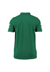 Koszulka polo sportowa męska Hummel CORE COTTON POLO. Typ kołnierza: polo. Kolor: zielony