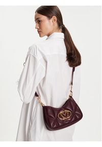 Love Moschino - LOVE MOSCHINO Torebka JC4080PP1NLC0552 Bordowy. Kolor: czerwony. Materiał: skórzane