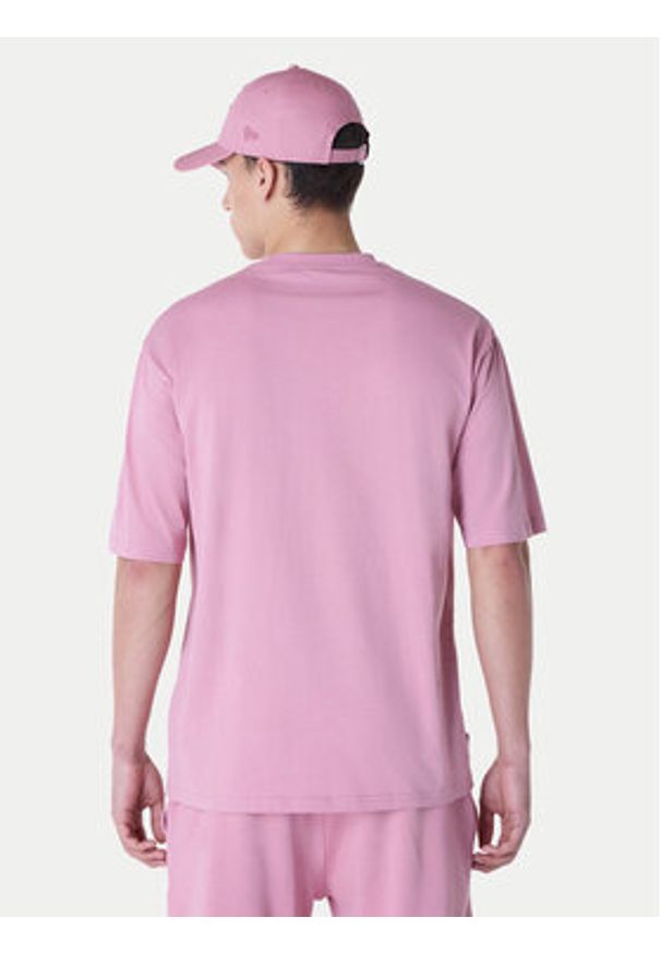 New Era T-Shirt New York Yankees MLB League Essential 60596181 Różowy Regular Fit. Kolor: różowy. Materiał: bawełna