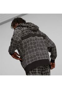 Bluza z kapturem Puma Bmw Mms Camo Sds Hooded Sweat Jacket, Mężczyźni. Typ kołnierza: kaptur. Kolor: czarny. Materiał: materiał, bawełna