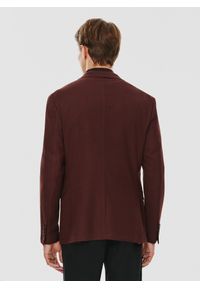 Pako Lorente - PAKO LORENTE – Brązowa gładka marynarka męska. Kolor: brązowy. Materiał: poliester, elastan, wiskoza. Wzór: gładki. Sezon: jesień #8