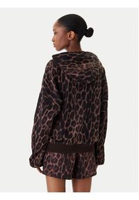Adidas - adidas Bluza Seasonal Essentials Leopard Print KH0293 Brązowy Loose Fit. Kolor: brązowy. Materiał: bawełna. Wzór: nadruk #4