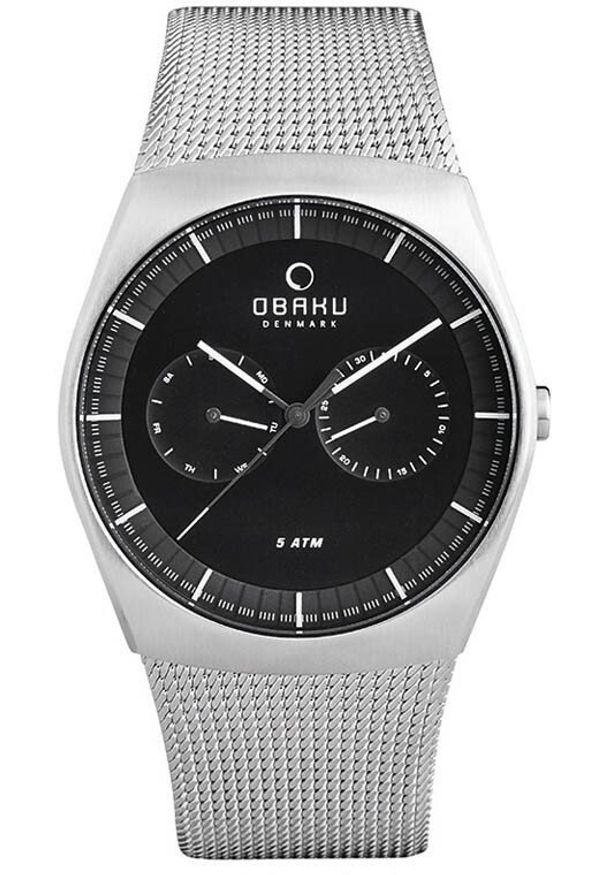 OBAKU - Zegarek męski Obaku Denmark V176GMCBMC srebrny. Kolor: srebrny