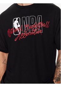 New Era T-Shirt NBA Logo Script 60332208 Czarny Oversize. Kolor: czarny. Materiał: syntetyk #4