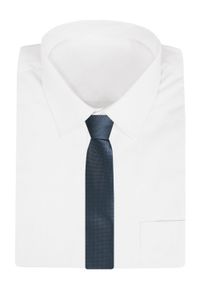 Klasyczny Krawat Męski - Chattier - Niebieski z Mikrowzorem. Kolor: niebieski. Materiał: tkanina. Styl: klasyczny