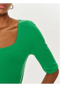 United Colors of Benetton - United Colors Of Benetton Bluzka 3903D4014 Zielony Slim Fit. Kolor: zielony. Materiał: bawełna #3