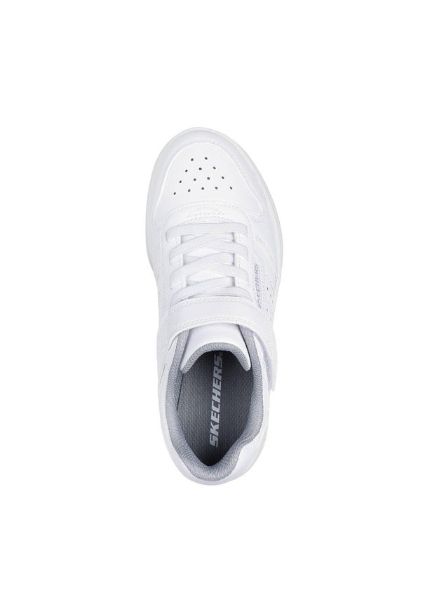 skechers - Buty SKECHERS QUICK STREET Biały. Okazja: na co dzień. Kolor: biały. Materiał: syntetyk, tkanina
