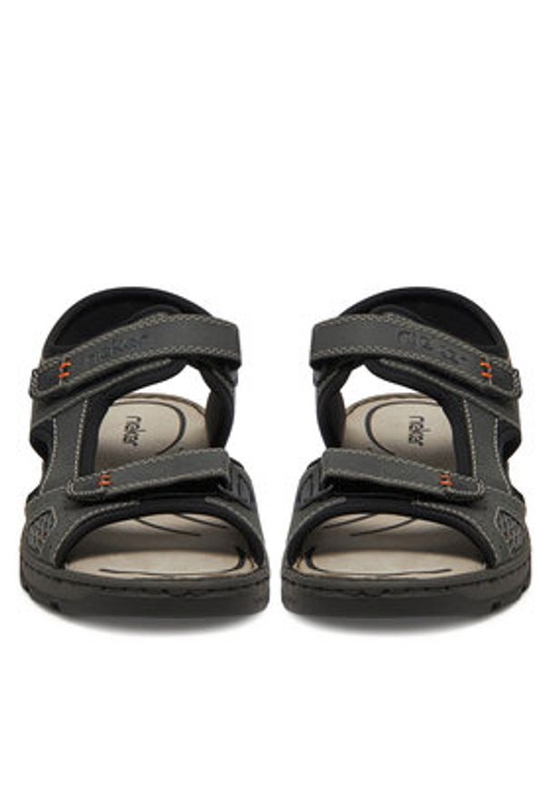 Rieker Sandały 26156-47 Szary. Kolor: szary. Materiał: materiał