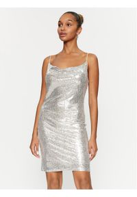 Vero Moda Sukienka koktajlowa 10295675 Srebrny Regular Fit. Kolor: srebrny. Materiał: syntetyk. Styl: wizytowy #1