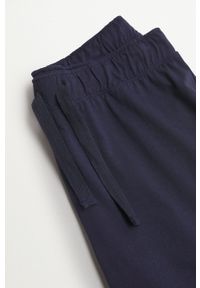 Mango Kids - Spodnie piżamowe dziecięce Pedro. Kolor: niebieski. Materiał: bawełna, dzianina. Wzór: gładki #2
