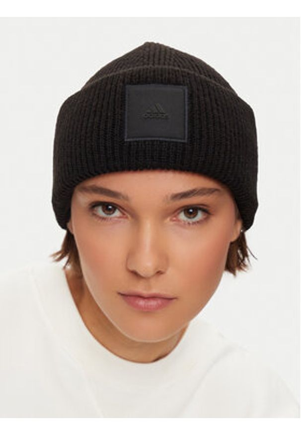 Adidas - adidas Czapka Cuffed Beanie IY5255 Czarny. Kolor: czarny. Materiał: materiał, poliester