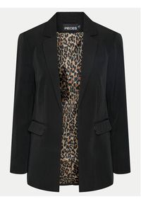 Pieces Marynarka Bozzy 17144884 Czarny Regular Fit. Kolor: czarny. Materiał: syntetyk #5