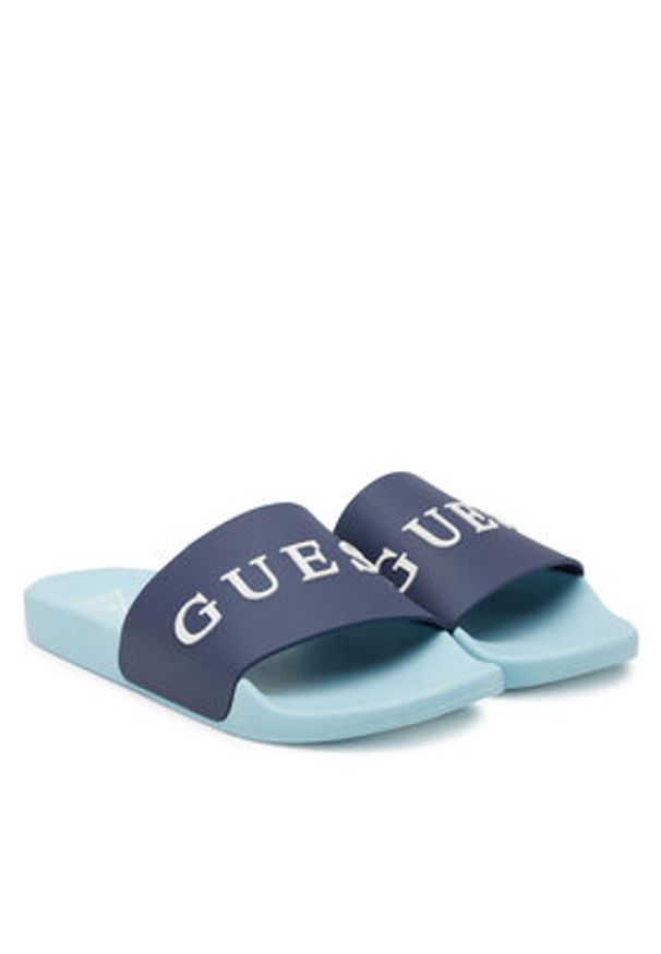 Guess Klapki F5GZ06 BB00F Granatowy. Kolor: niebieski