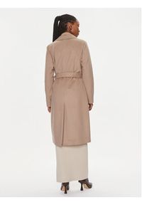 Calvin Klein Płaszcz wełniany Essential K20K205937 Beżowy Regular Fit. Kolor: beżowy. Materiał: wełna #2