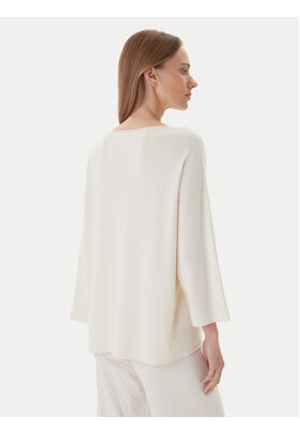 Kontatto Sweter 3M0801C Écru Regular Fit. Kolor: kremowy. Materiał: syntetyk, wiskoza