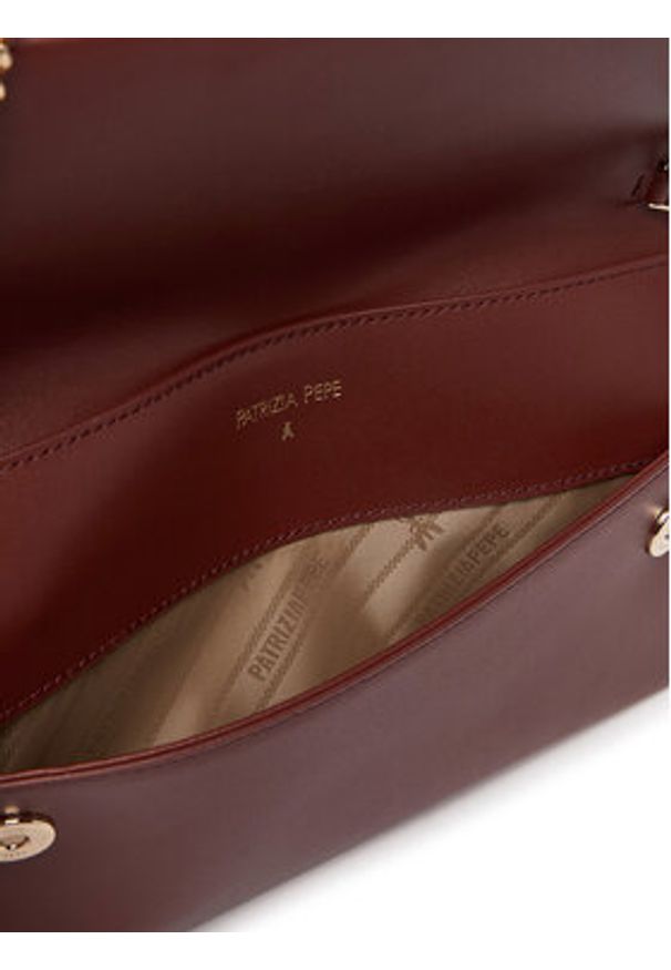 Patrizia Pepe Torebka CB5460/L011-B861 Brązowy. Kolor: brązowy. Materiał: skórzane