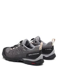 salomon - Salomon Sneakersy X Ward Leather GORE-TEX L47182400 Czarny. Kolor: czarny. Materiał: zamsz, skóra. Technologia: Gore-Tex #3