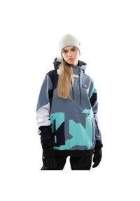 SIROKO - Kurtka snowboardowa damska W1-W Ushuaia. Kolor: niebieski. Materiał: softshell, materiał. Sezon: zima. Sport: snowboard #1