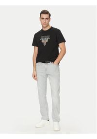 Guess T-Shirt 173007 Czarny Classic Fit. Kolor: czarny. Materiał: bawełna