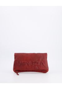 Venezia - CZERWONA TOREBKA Z BRELOKIEM PLE073 RED. Kolor: czerwony. Dodatki: z breloczkiem. Materiał: skórzane