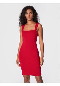 John Richmond Sukienka dzianinowa RWA22060VE Czerwony Slim Fit. Kolor: czerwony. Materiał: wiskoza, dzianina #1