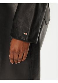 TOMMY HILFIGER - Tommy Hilfiger Kurtka skórzana WW0WW43781 Czarny Regular Fit. Kolor: czarny. Materiał: skóra #3