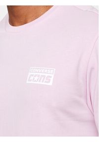 Converse T-Shirt M Cons Tee 10021134-A26 Fioletowy Regular Fit. Kolor: fioletowy. Materiał: bawełna