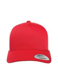 FLEXFIT - Retro 5 Panel Two Tone Trucker Cap. Kolor: biały, czerwony, wielokolorowy. Styl: retro #2