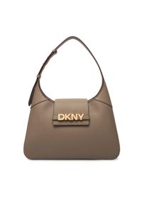 DKNY Torebka R523KL20 Beżowy. Kolor: beżowy. Materiał: skórzane #1