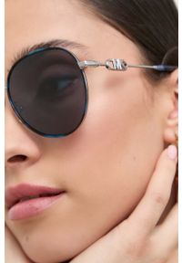 Michael Kors okulary przeciwsłoneczne damskie kolor niebieski. Kolor: niebieski #2