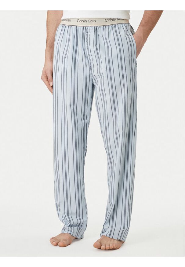 Calvin Klein Underwear Spodnie piżamowe LV00NM2944 Błękitny Regular Fit. Kolor: niebieski. Materiał: bawełna
