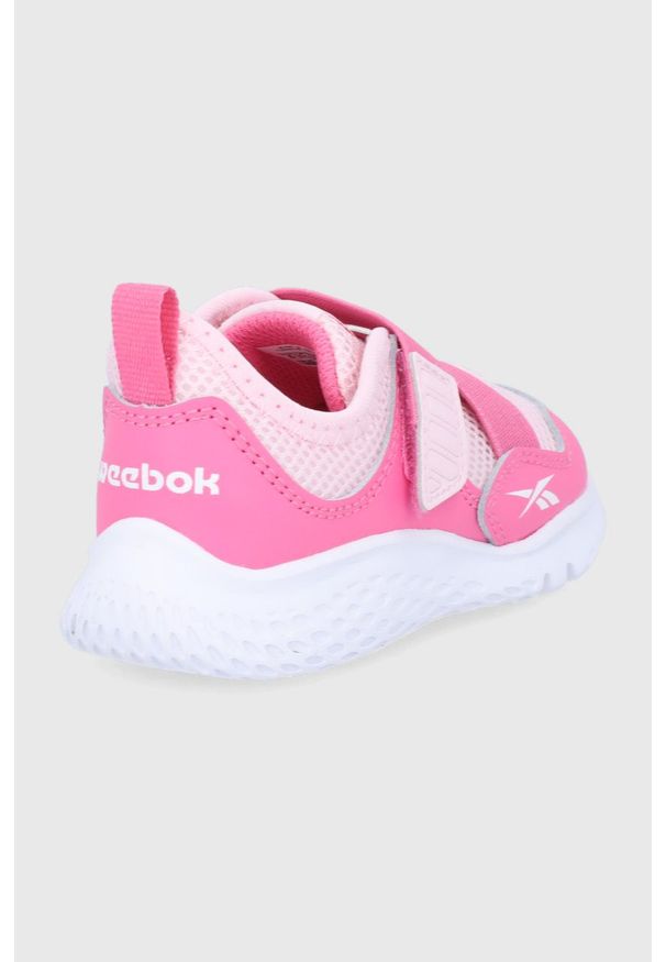Reebok Classic buty dziecięce Weebok Flex Sprint kolor różowy. Nosek buta: okrągły. Zapięcie: rzepy. Kolor: różowy. Materiał: guma. Model: Reebok Classic. Sport: bieganie